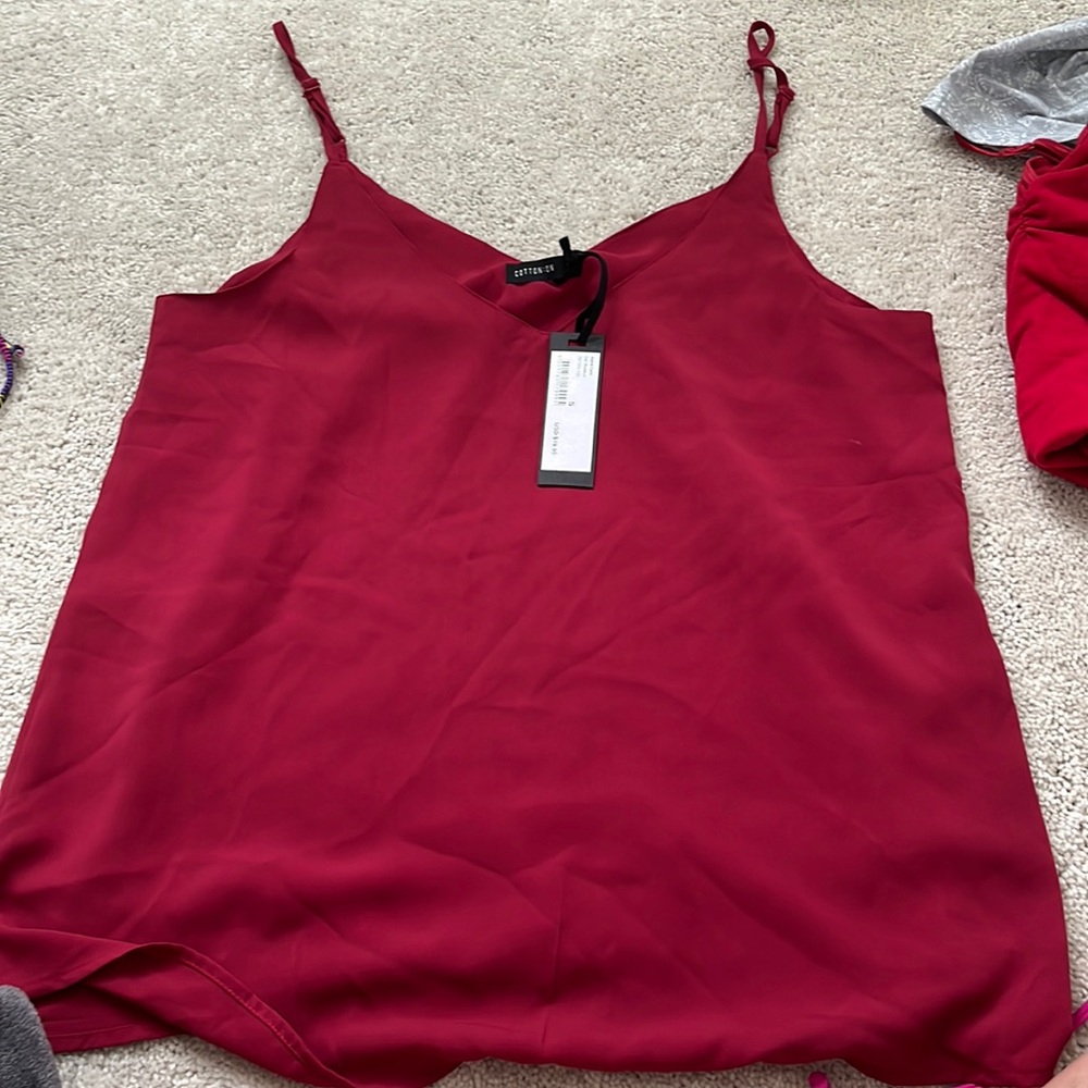 Brand new dress cami from cotton on in a size small in a rosebud color.